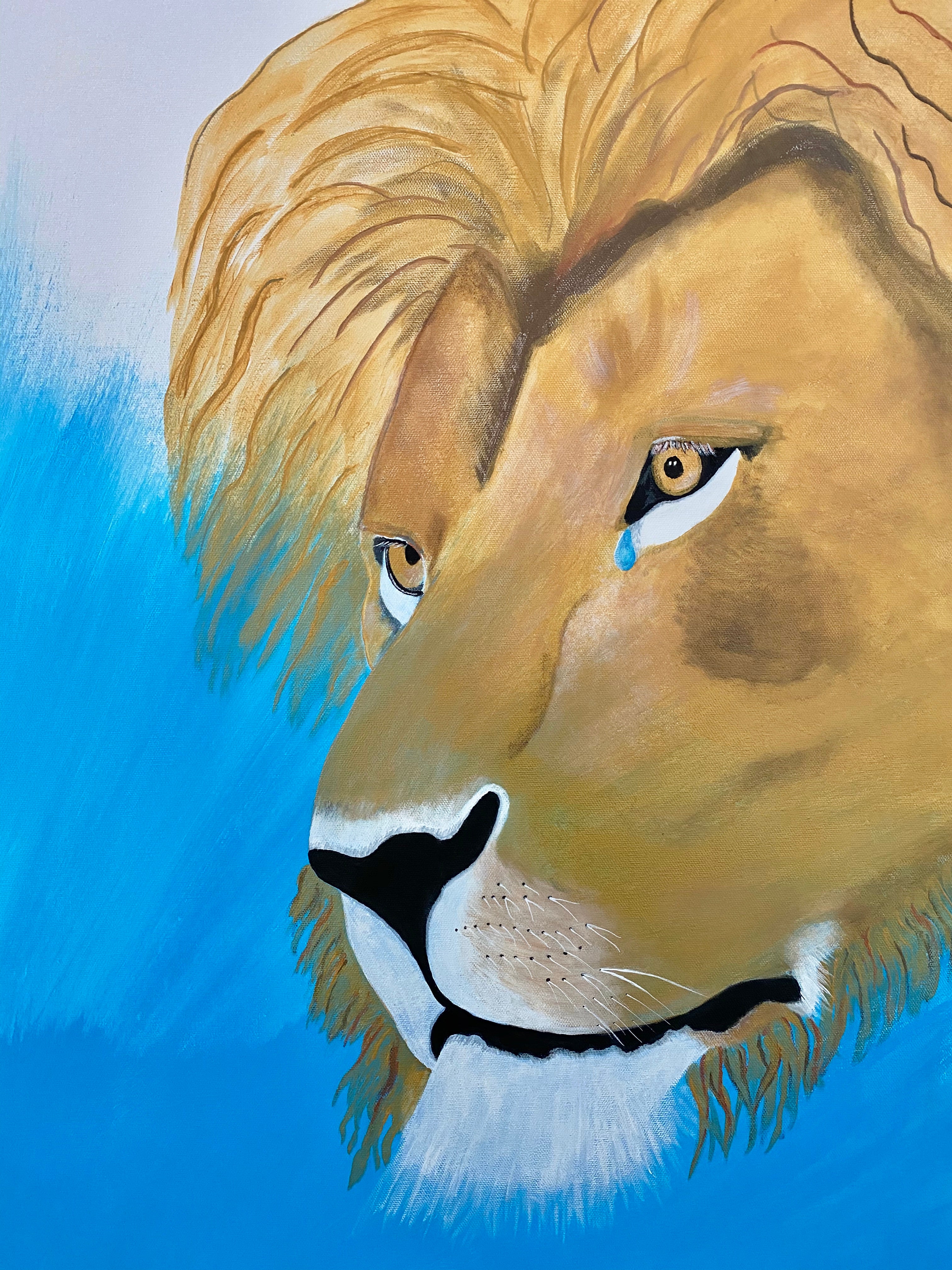 "COMPASSION OF THE LION" - 6X8 PRINT