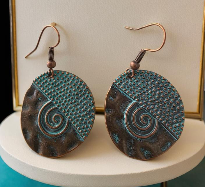 Hand-formed Egyptian Motif Earrings